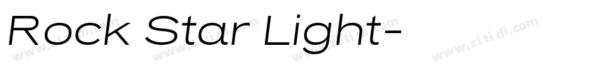 Rock Star Light字体转换